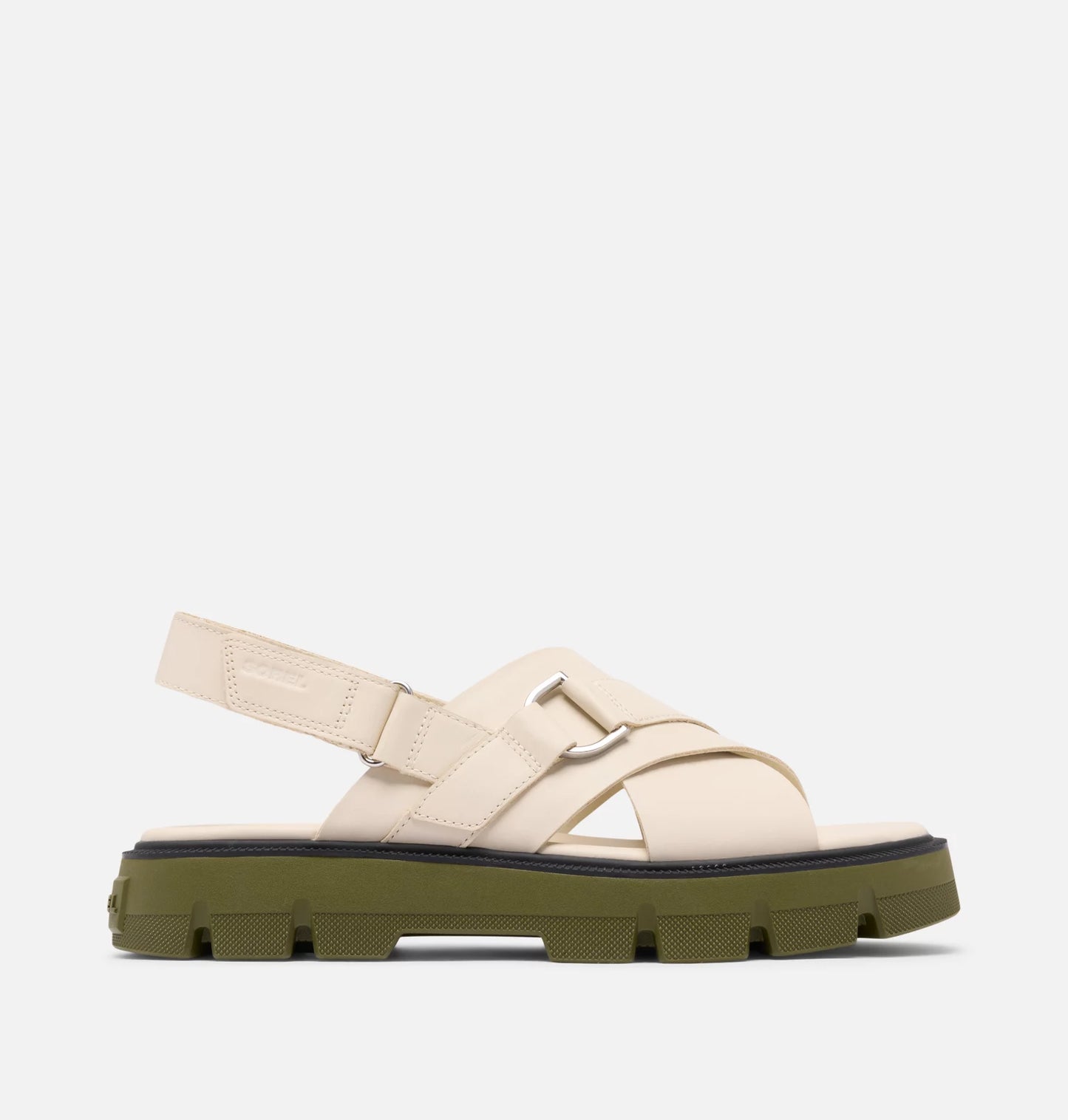 SOREL REIN CB CRISSCROSS SANDAL - CHALK