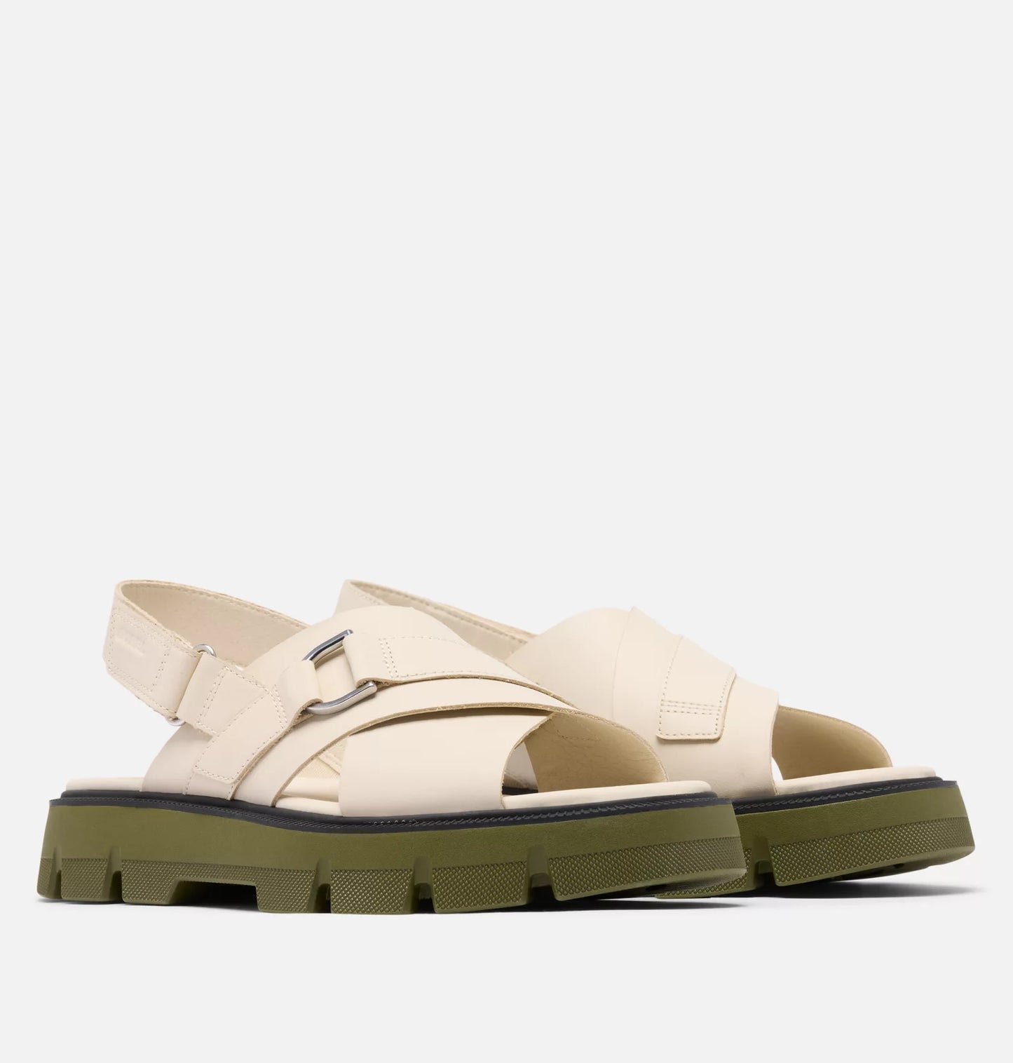 SOREL REIN CB CRISSCROSS SANDAL - CHALK