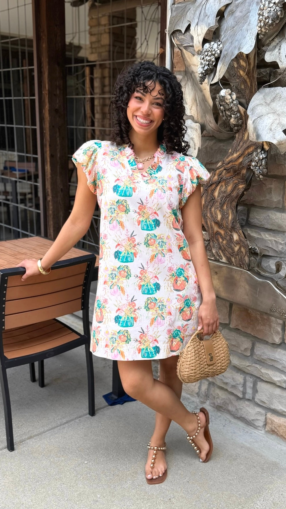 Uncle Frank Still Life Dress - Pink