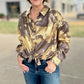 Gold and Taupe Shimmer Blouse