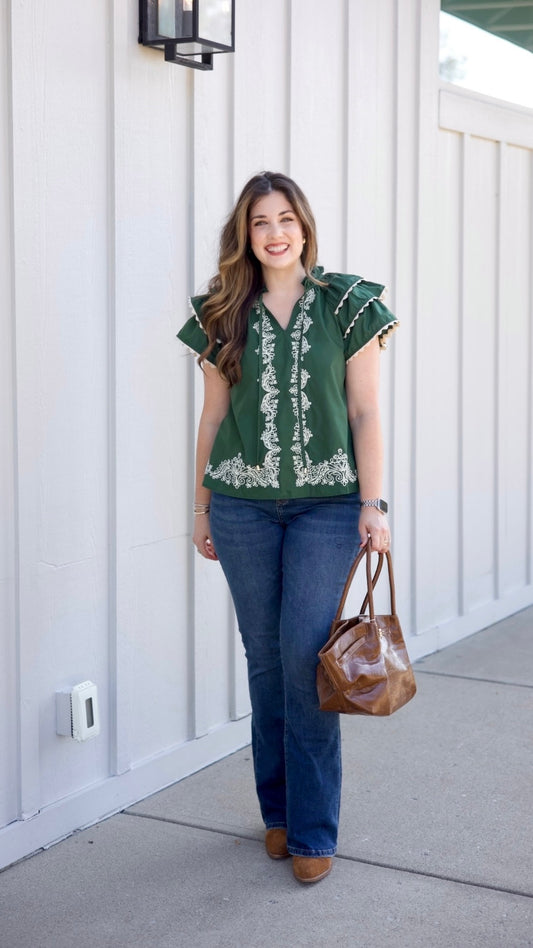 Lainey Top - Green