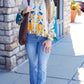Harper Zip Floral Jacket - Multi