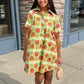 Uncle Frank Swing Shirt Dress - Aqua