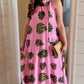 Fallon Palm Dress - Pink