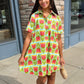 Uncle Frank Swing Shirt Dress - Aqua