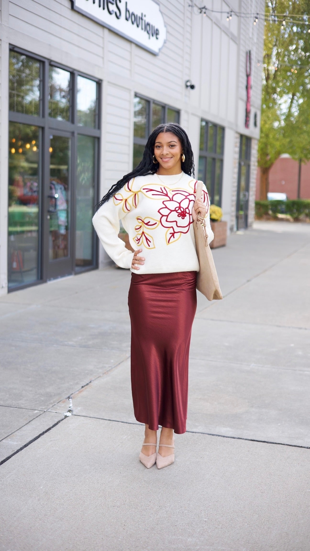 Amie Floral Sweater