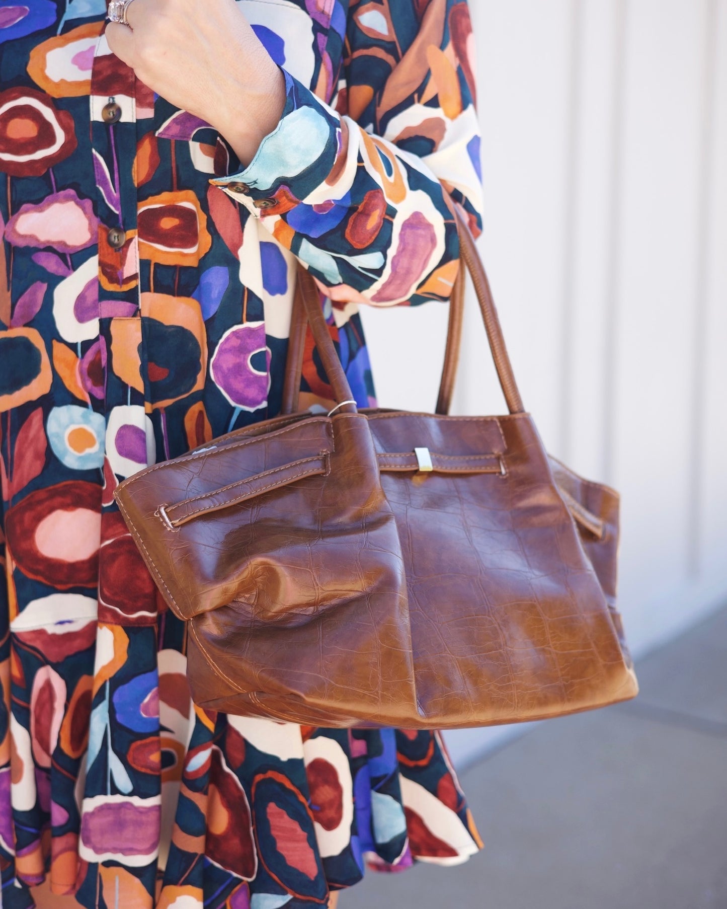 Structured Tote - Brown