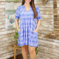 Chloe Tiered Dress - Periwinkle