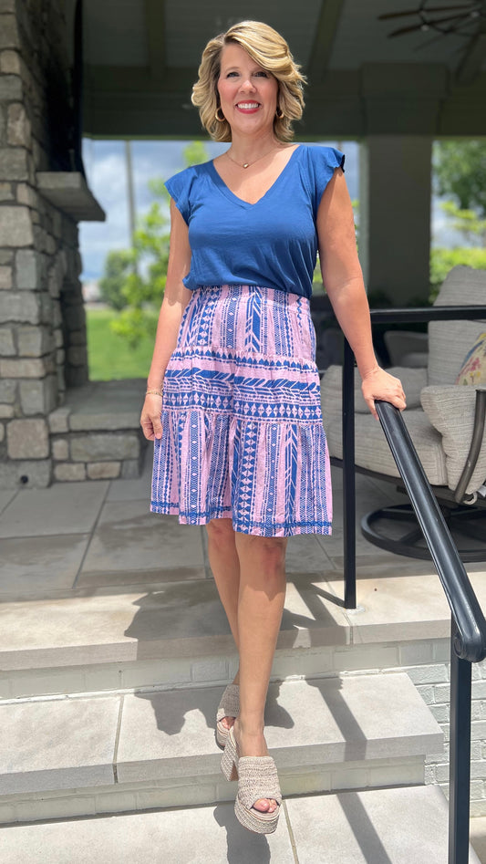 Ivy Jane Lilac Stitch Hem Skirt