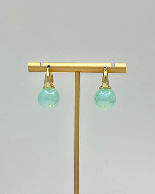 Turquoise Pearl Drop Earrings