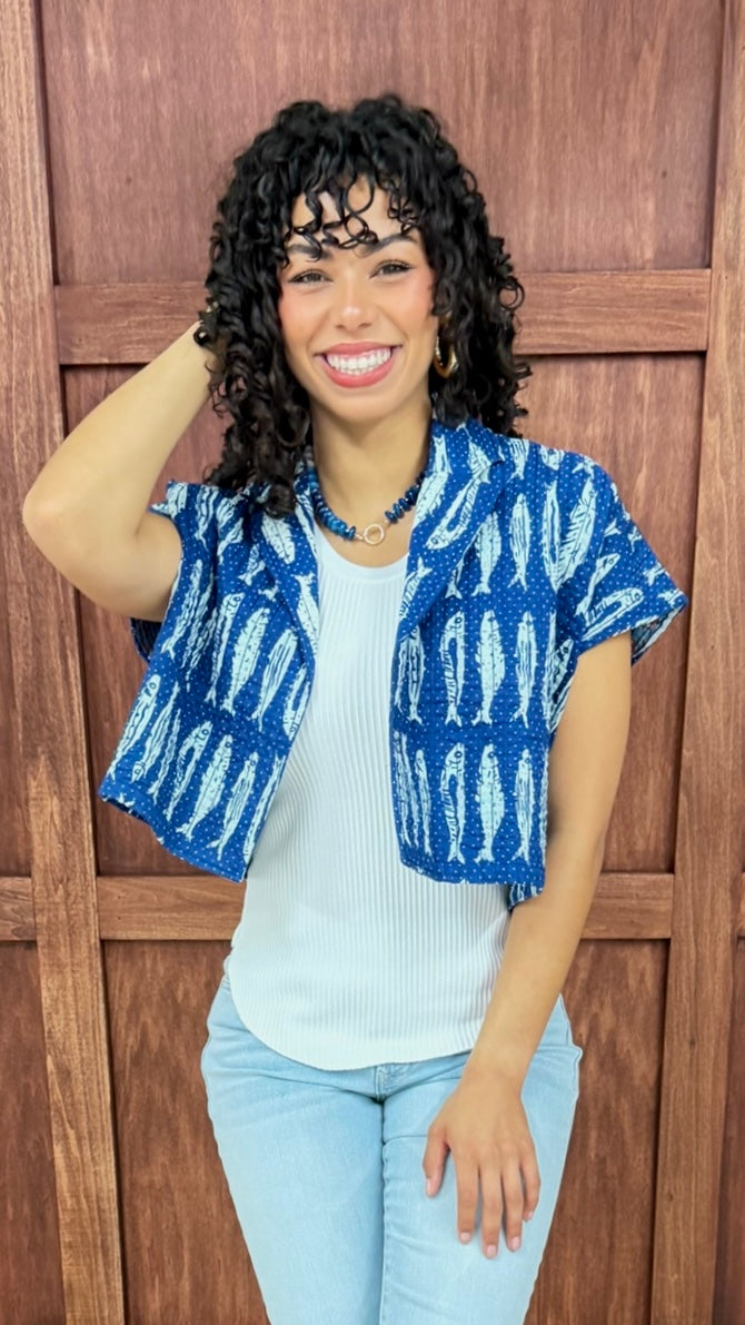 Ivy Jane Fish Camp Jacket - Navy