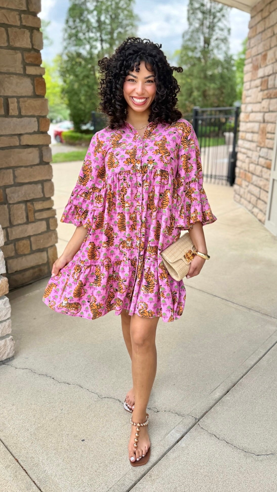 Uncle Frank Tiered Tiger Dress – Tunie's Boutique
