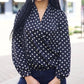 Penny Polka Dot Blouse - Black