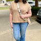 Classico Short Sleeve Sweater - Taupe