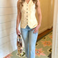 Dear John Prue Denim Vest - Wheat