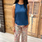 Joyce Sleeveless Top - Navy