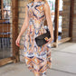 Helena Midi Dress - Mint/Rust