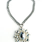Crystal Clear Silver Statement Necklace