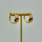 Zenzii Topaz Crystal Hoop Earrings