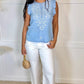 Dear John Nicola Top - Carolina Blue