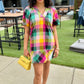 Uncle Frank Checked Shift Dress - Multi