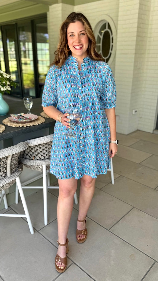 Uncle Frank Shirtdress - Blue