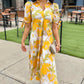 Uncle Frank Big Bloom Dress - Butter