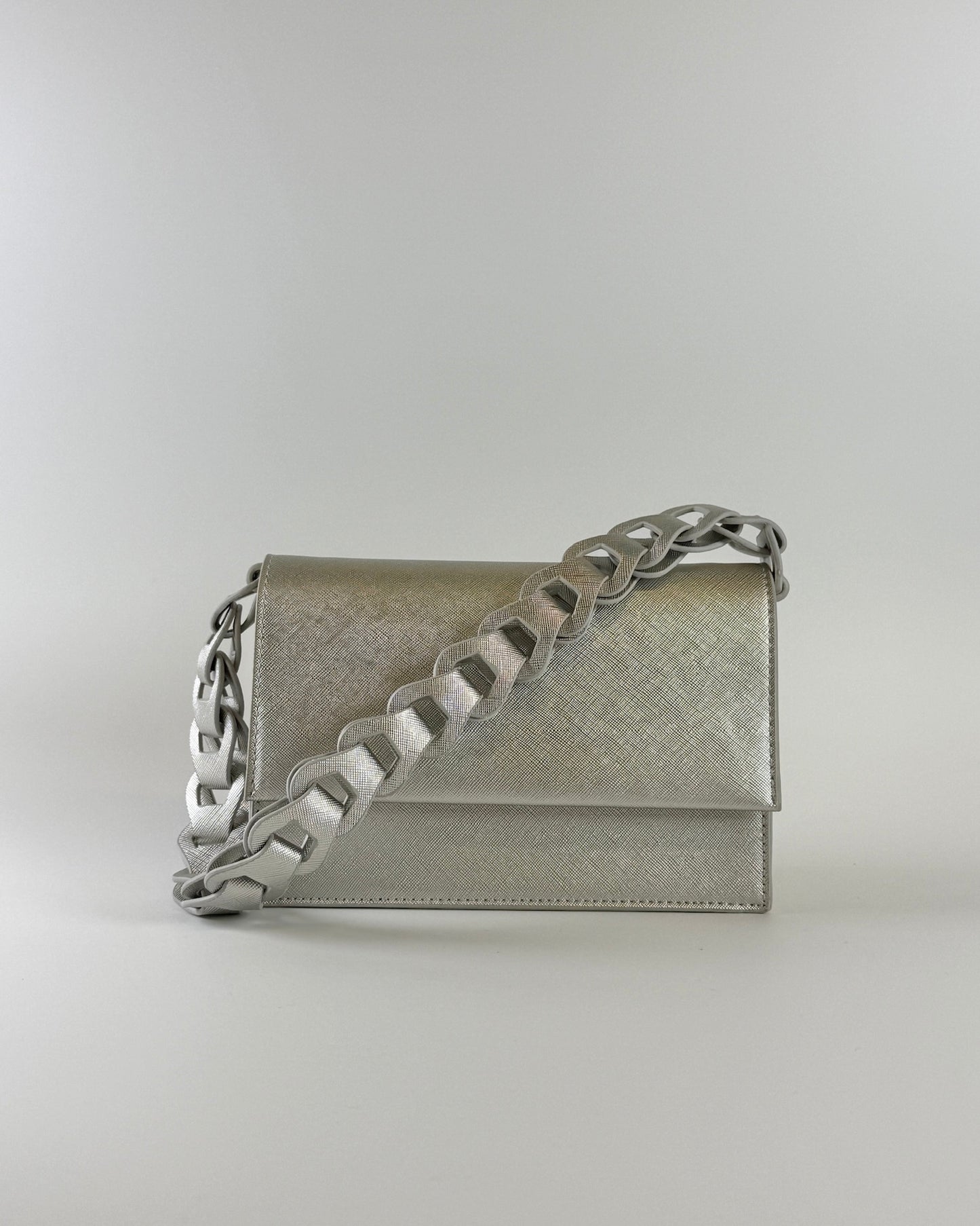 Chain Crossbody Bag - Silver
