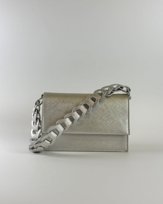Chain Crossbody Bag - Silver