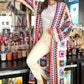 Zoe Crochet Cardigan - Ivory Multi