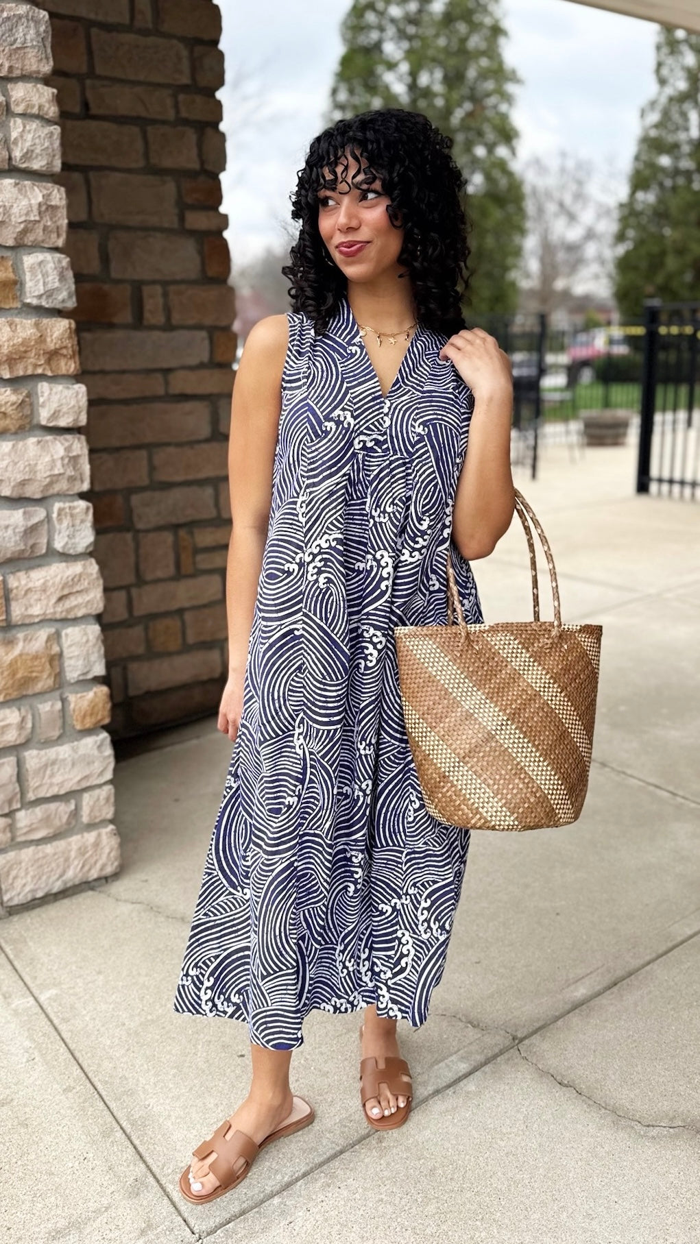 Casper Midi Dress - Ocean