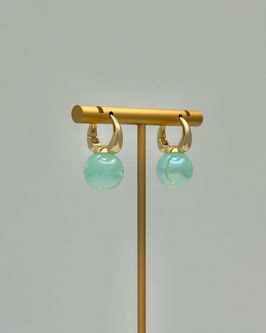 Turquoise Pearl Drop Earrings