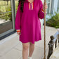 Magenta Zip Leisure Dress