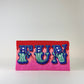 Fun Beaded Clutch Bag - Pink Mix