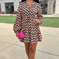 Bria Black Floral Dress - Black