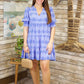 Chloe Tiered Dress - Periwinkle