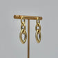 Marquise Chain Drop Earrings - Gold