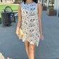 Jessie Floral Dress - Oat & Black