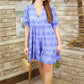 Chloe Tiered Dress - Periwinkle