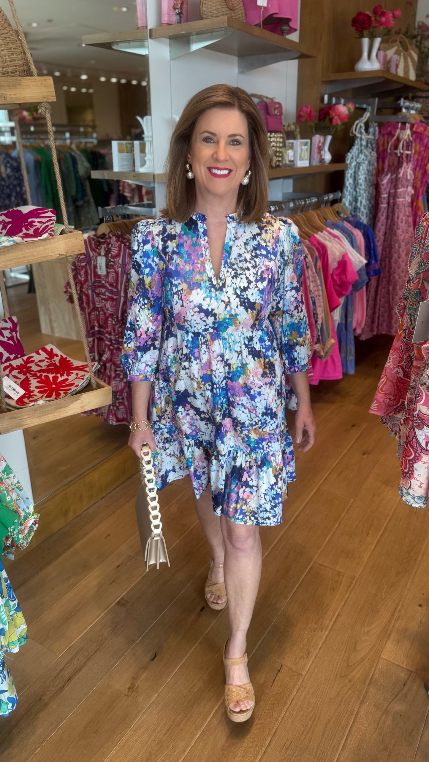 Tyler Boe Karli Cotton Dress - Floral Multi