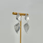 Silver and Crystal Swirl Earrings