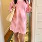Sadie Stripe Dress - Pink