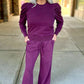 Another Love Vivian Puff Sleeve Top - Plum