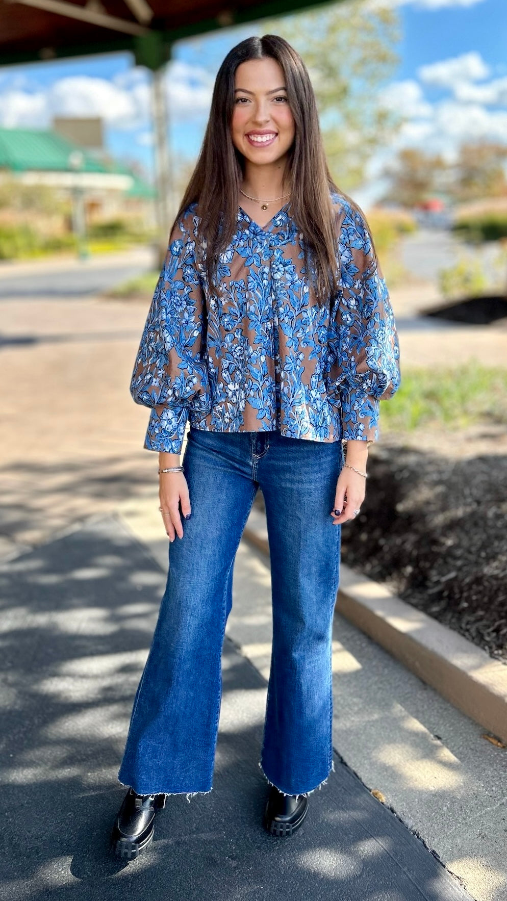 Dear John Fiona Wide Leg Jeans - Borealis