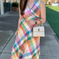 Jude Connally Easton Stretch Linen Dress - Plaid Multi