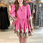 Frances Floral Dress - Pink