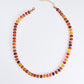 Henri Bead Necklace - Gold & Brown