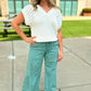 Wearables Terraced Wide Leg Pant - Teal