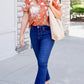 Reese Ruffle Top - Rust