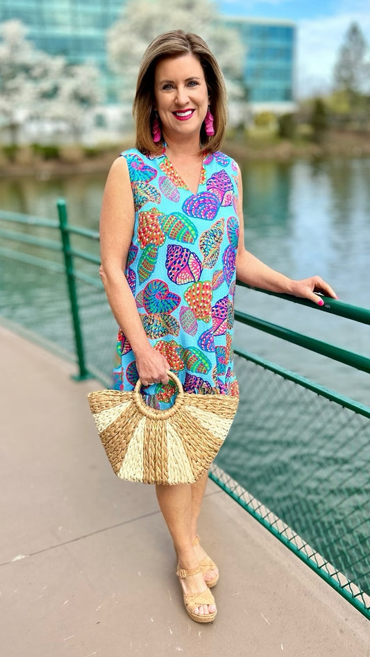 Sofia Seashell Sleeveless Dress